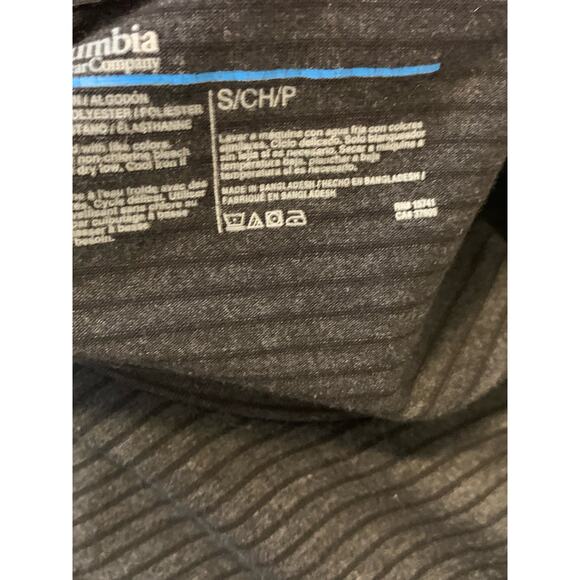 Columbia Men's Gray Stripes Short Sleeves T-shirt Size S - Picture 7 of 7